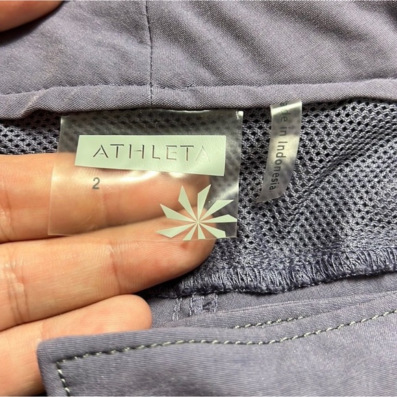 Athleta Nylon Purple Athletic Capri Pants Size 2 - Picture 9 of 10
